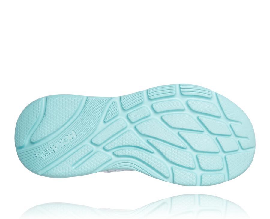 Sandale Hoka One One Ora Recovery Femme - Blanche/Bleu - DHG-851960